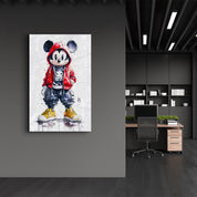 Mischief in the Streets - Glass Wall Art