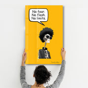 No Fear. No Flesh. No Limits. - Glass Wall Art