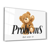 No Problem Bear – Glass Wall Art