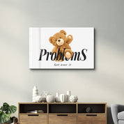 No Problem Bear – Glass Wall Art