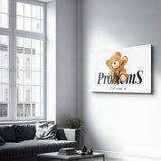 No Problem Bear – Glass Wall Art