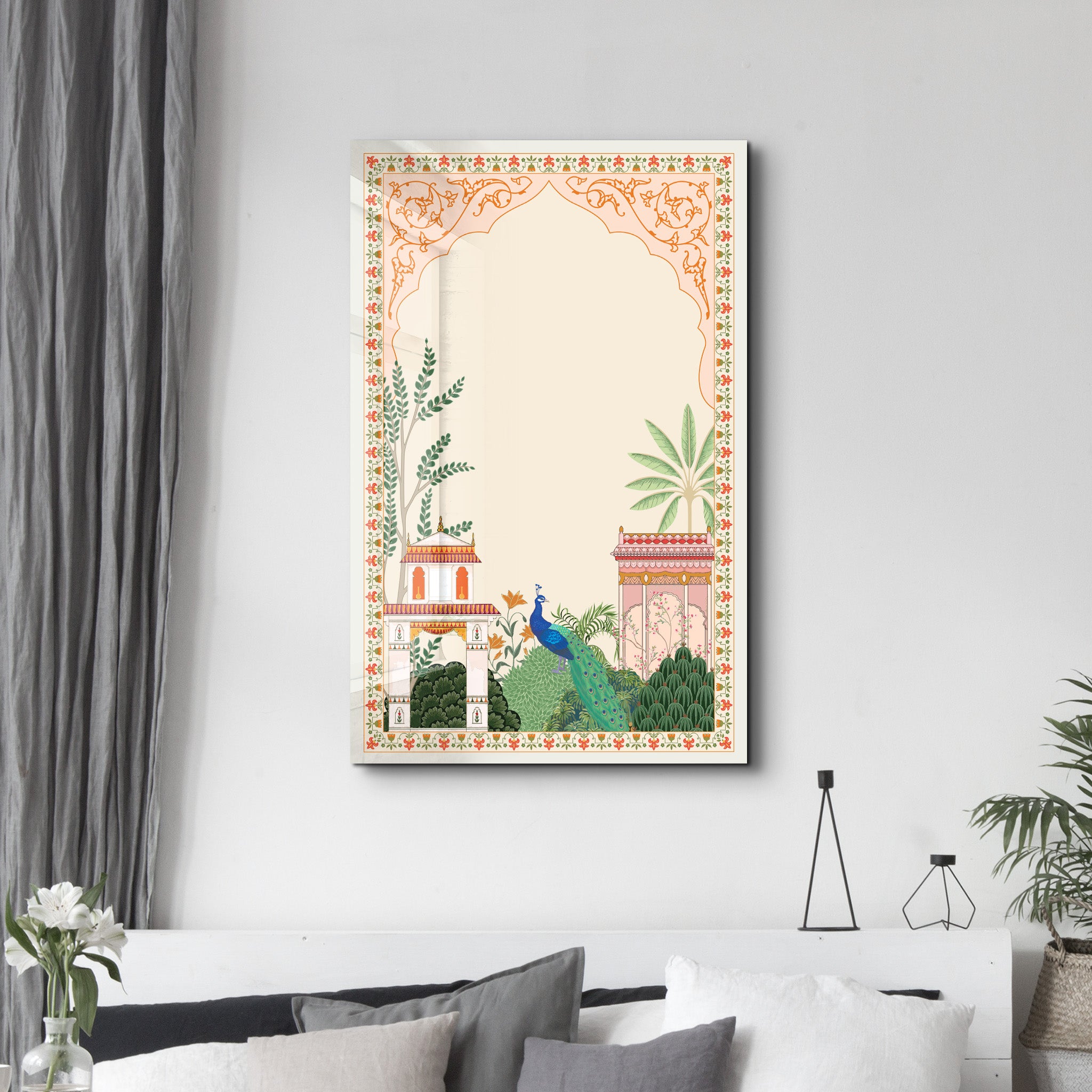 Palatial Garden – Glass Wall Art