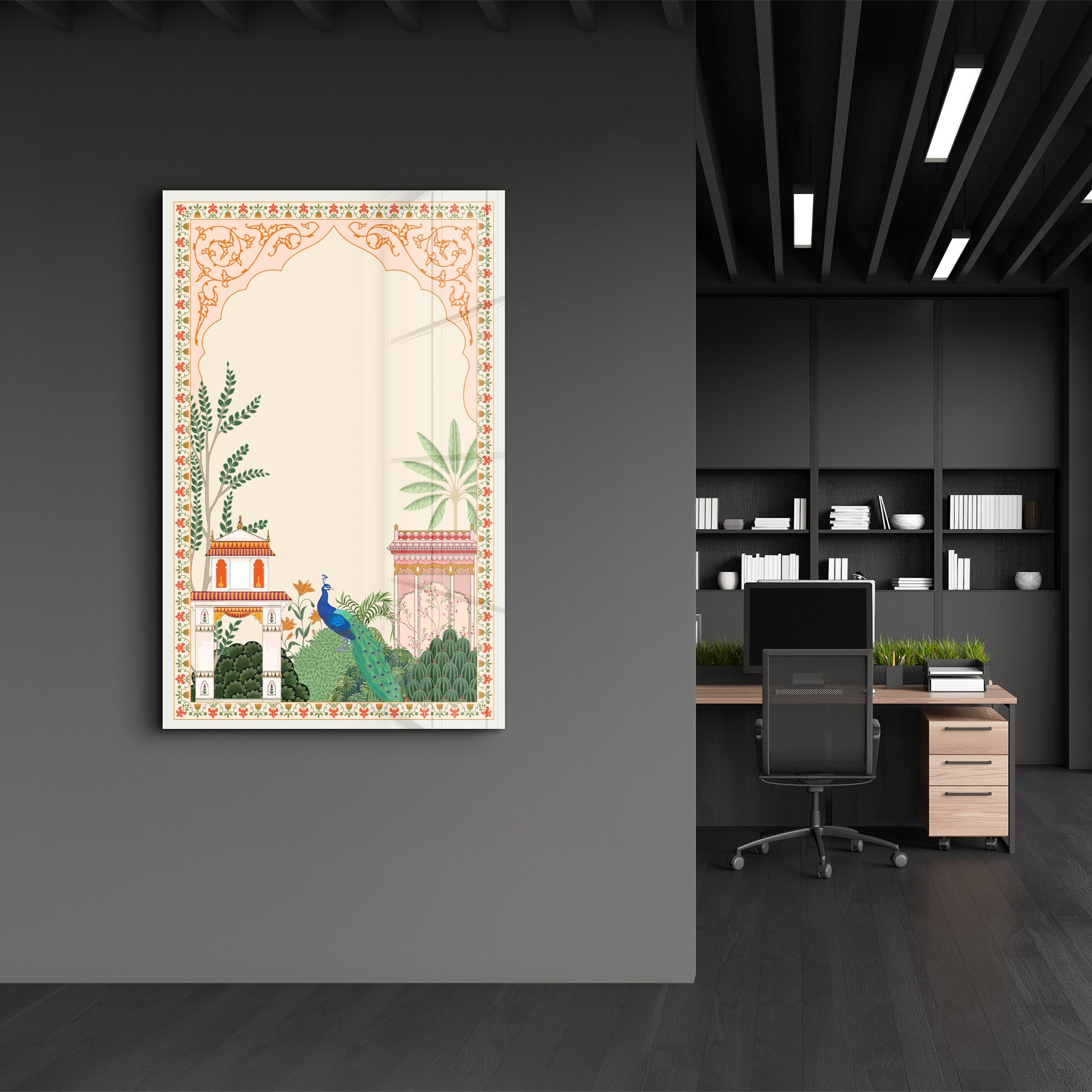 Palatial Garden – Glass Wall Art