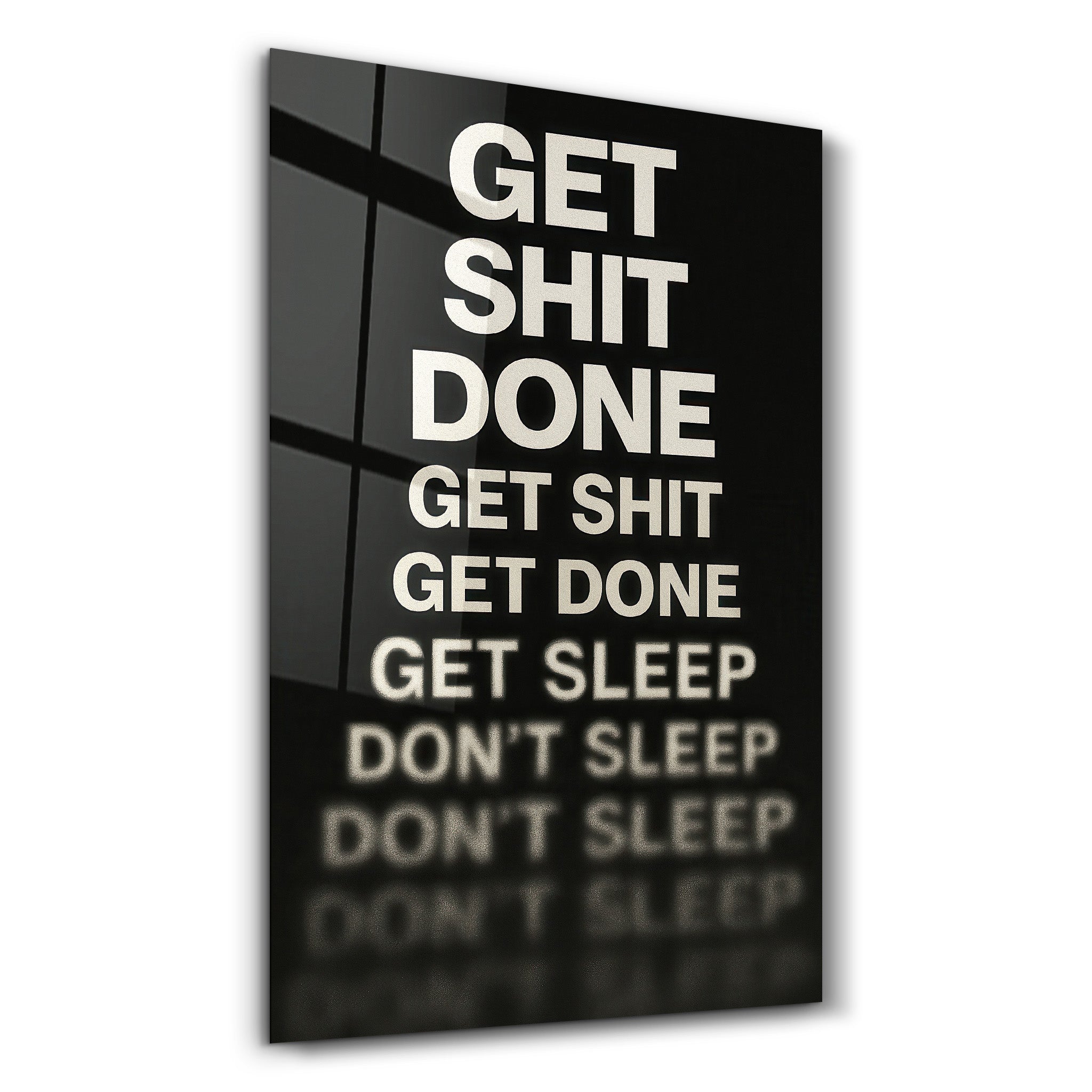 Productivity Spiral - Glass Wall Art