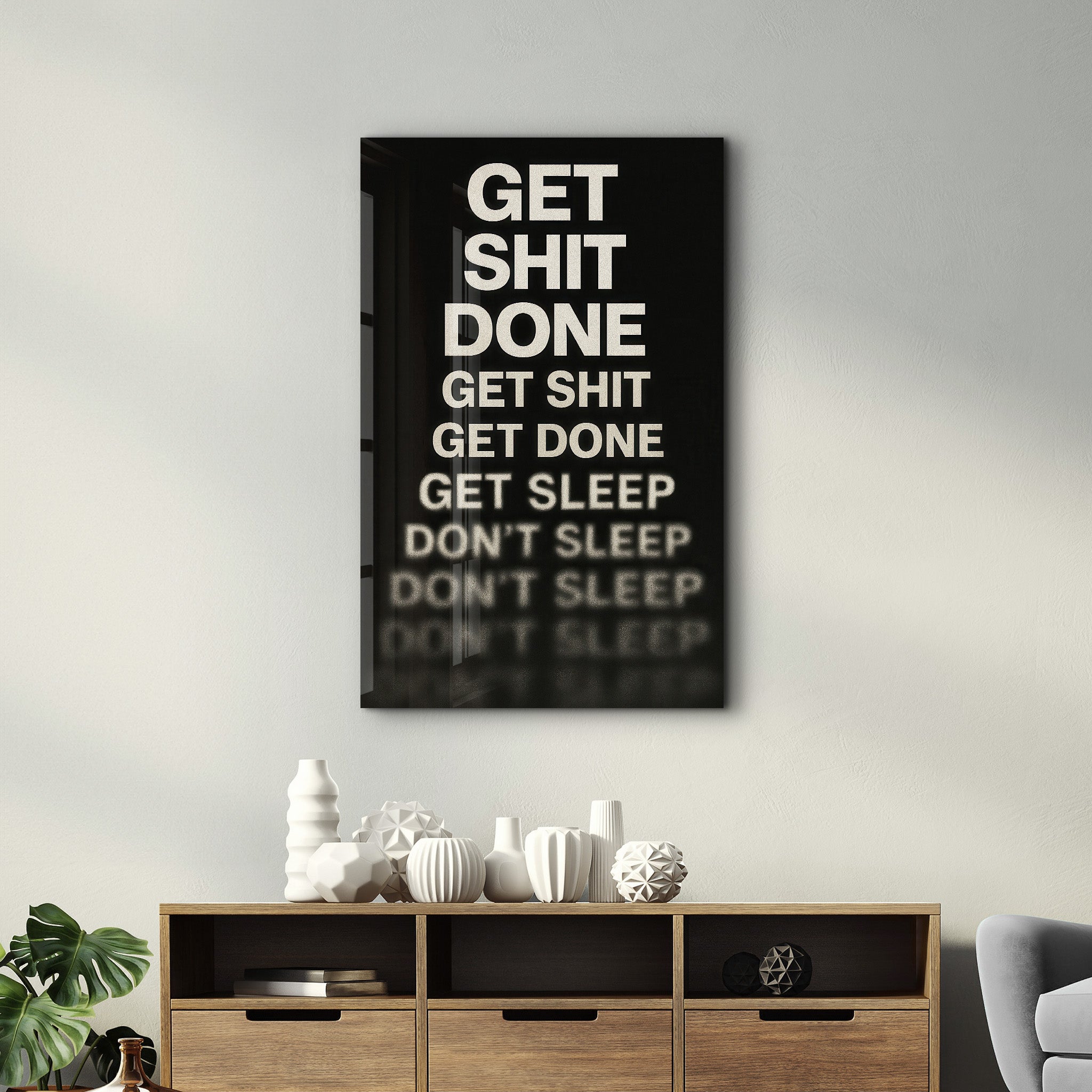 Productivity Spiral - Glass Wall Art