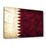 Qatar Flag Splash | Glass Wall Art