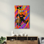 Rich Cat Energy - Hype Luxe Glass Wall Art