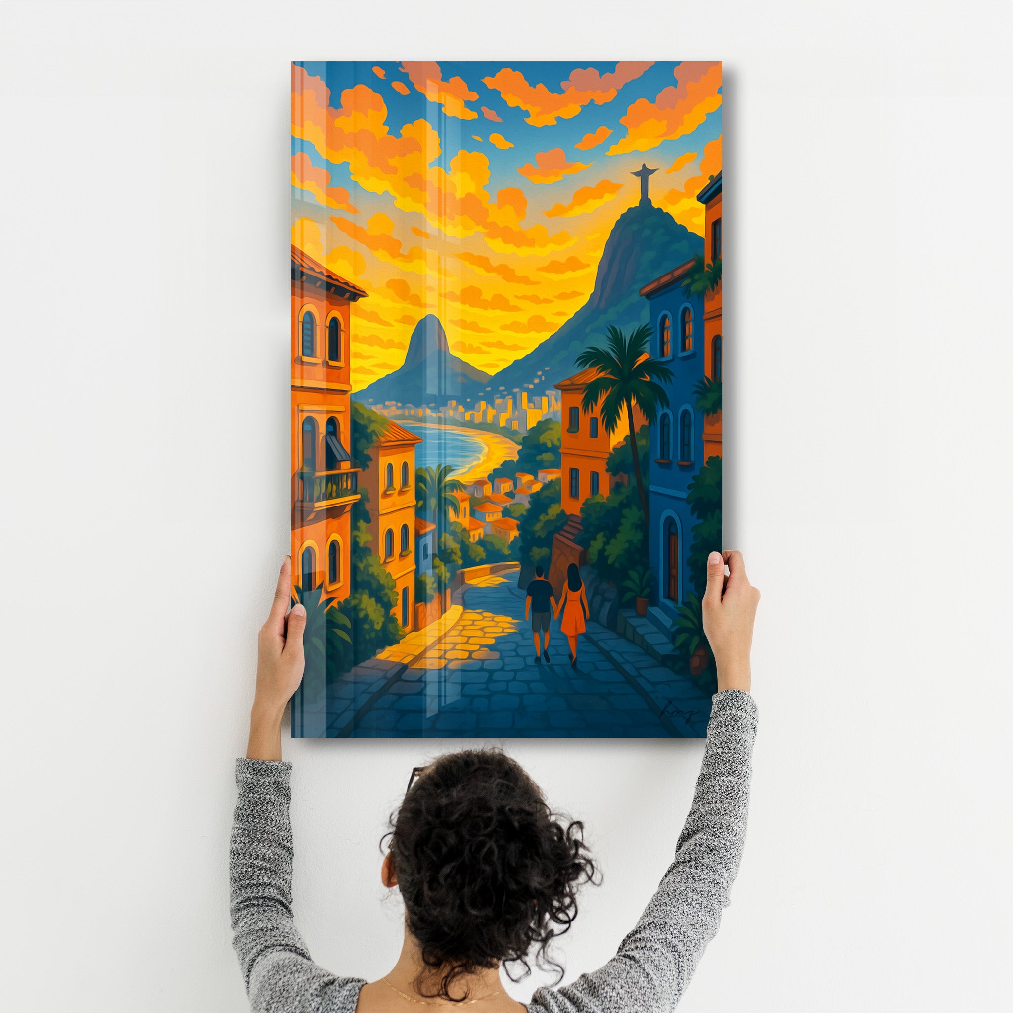 Rio Sunset – Glass Wall Art by HMZ