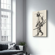 Ronin Primate - Glass Wall Art