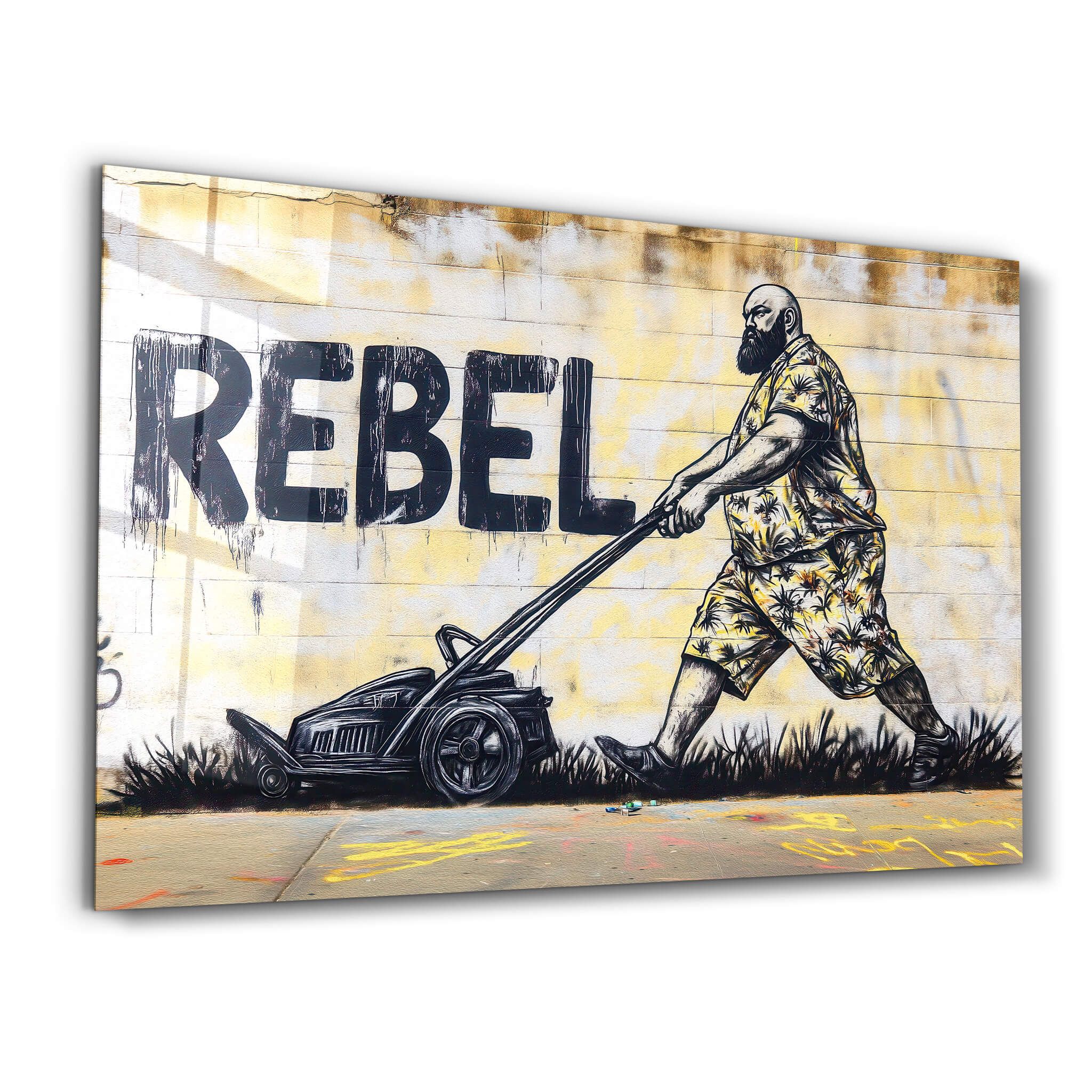 Routine Rebellion - Glass Wall Art
