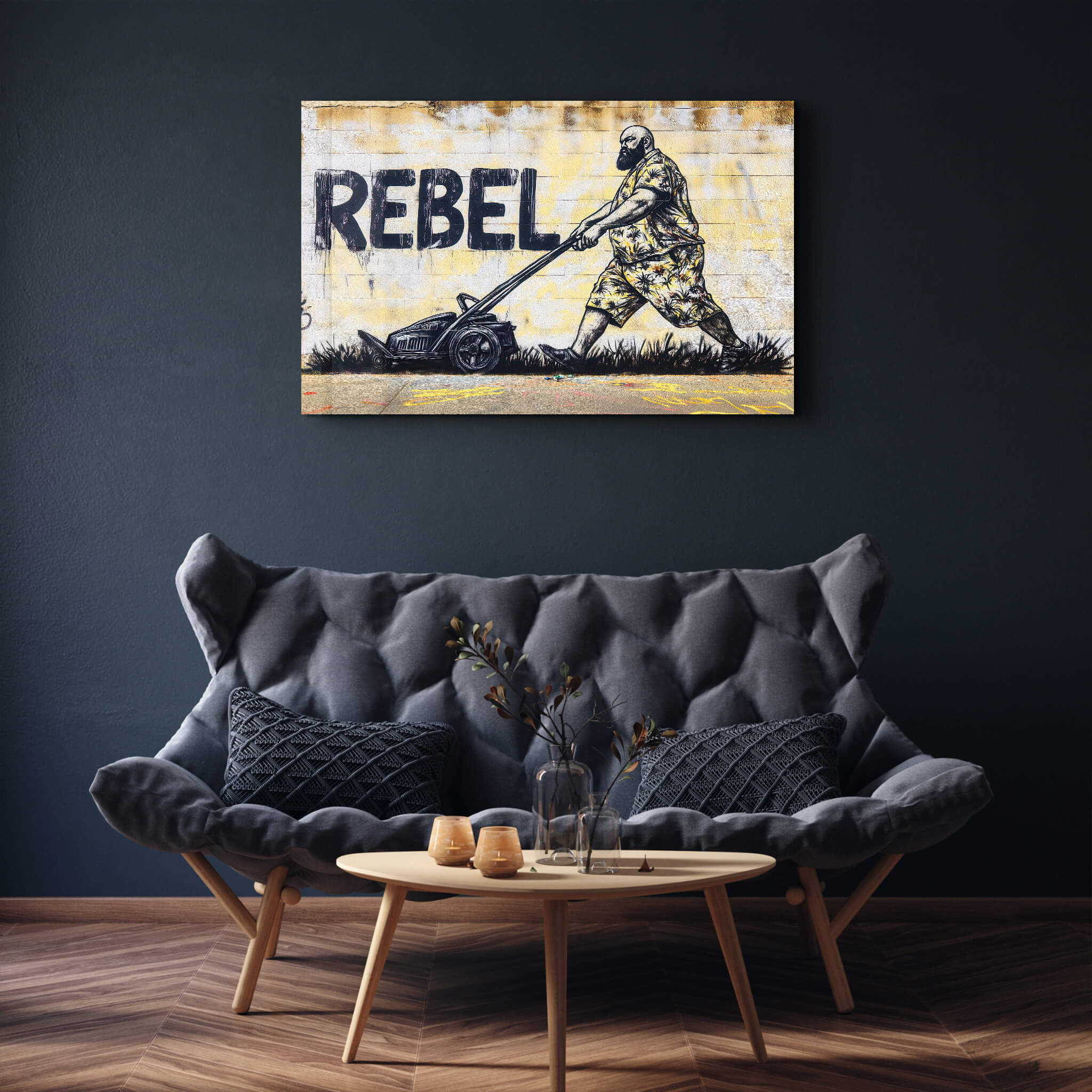 Routine Rebellion - Glass Wall Art