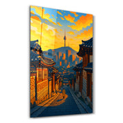 Seoul Glow – Glass Wall Art by HMZ
