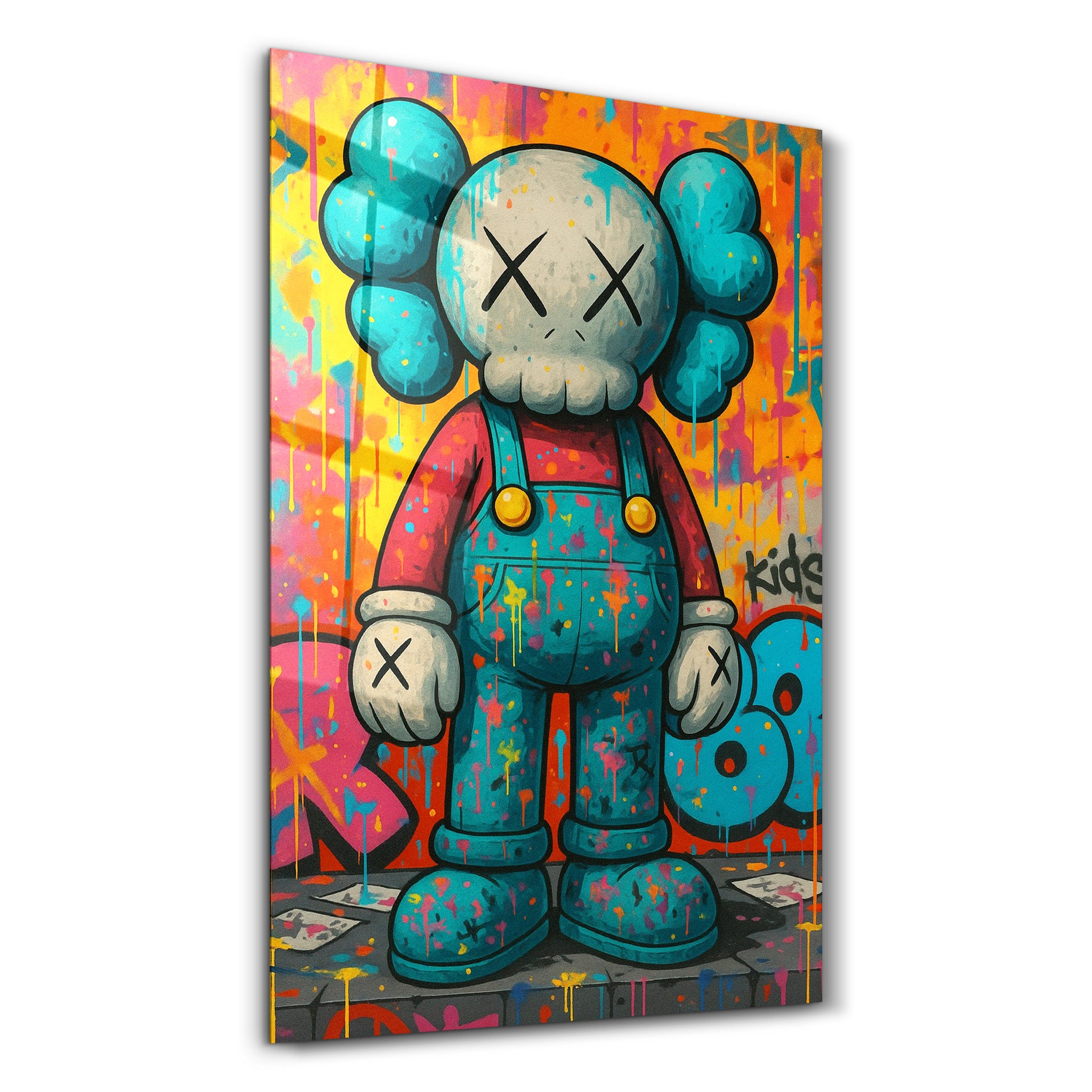Street Energy - Pop Graffiti Glass Wall Art