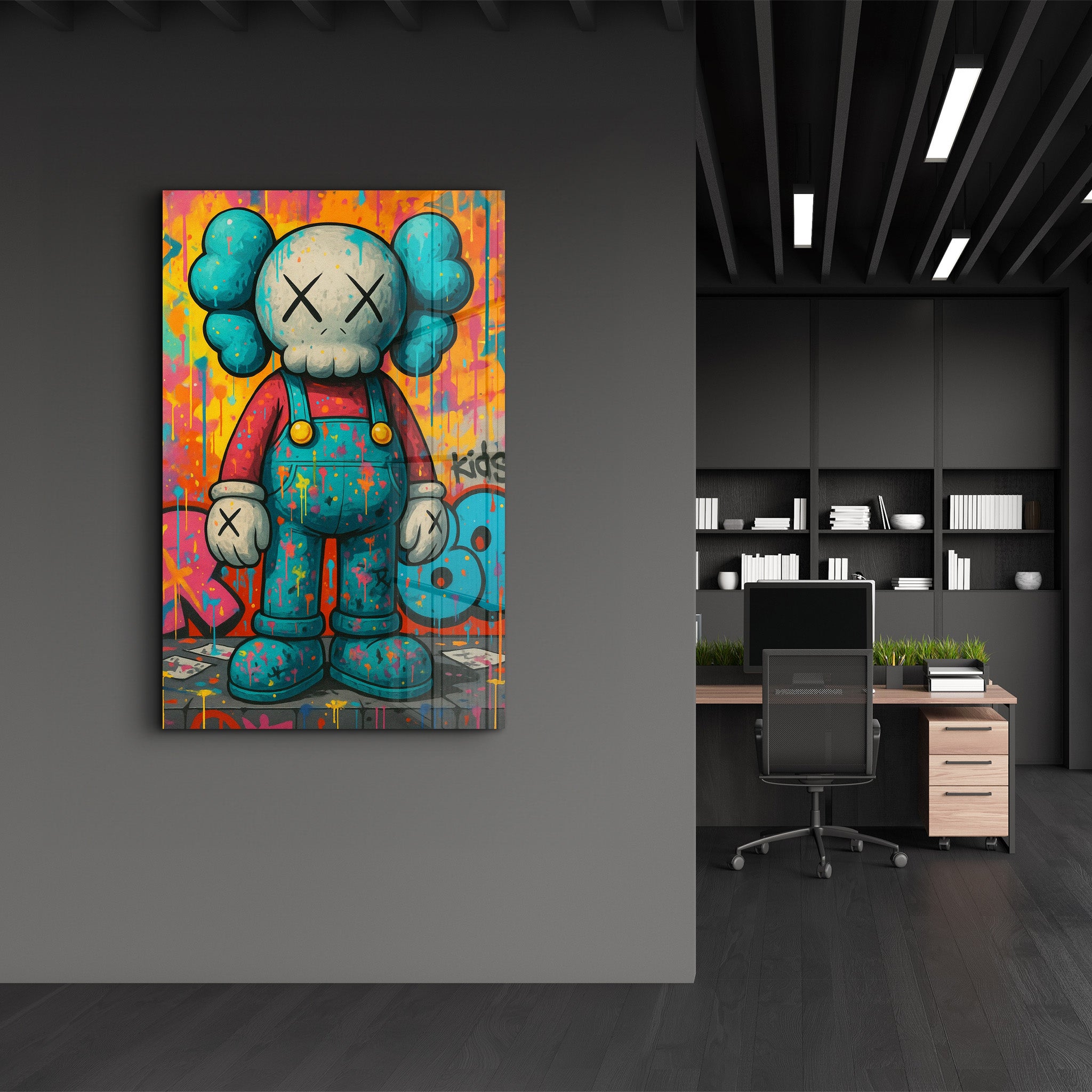 Street Energy - Pop Graffiti Glass Wall Art