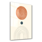 Sun & Arches Abstract Form | Glass Wall Art