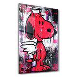The Angel Pup – Glass Wall Art