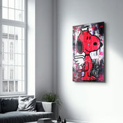 The Angel Pup – Glass Wall Art