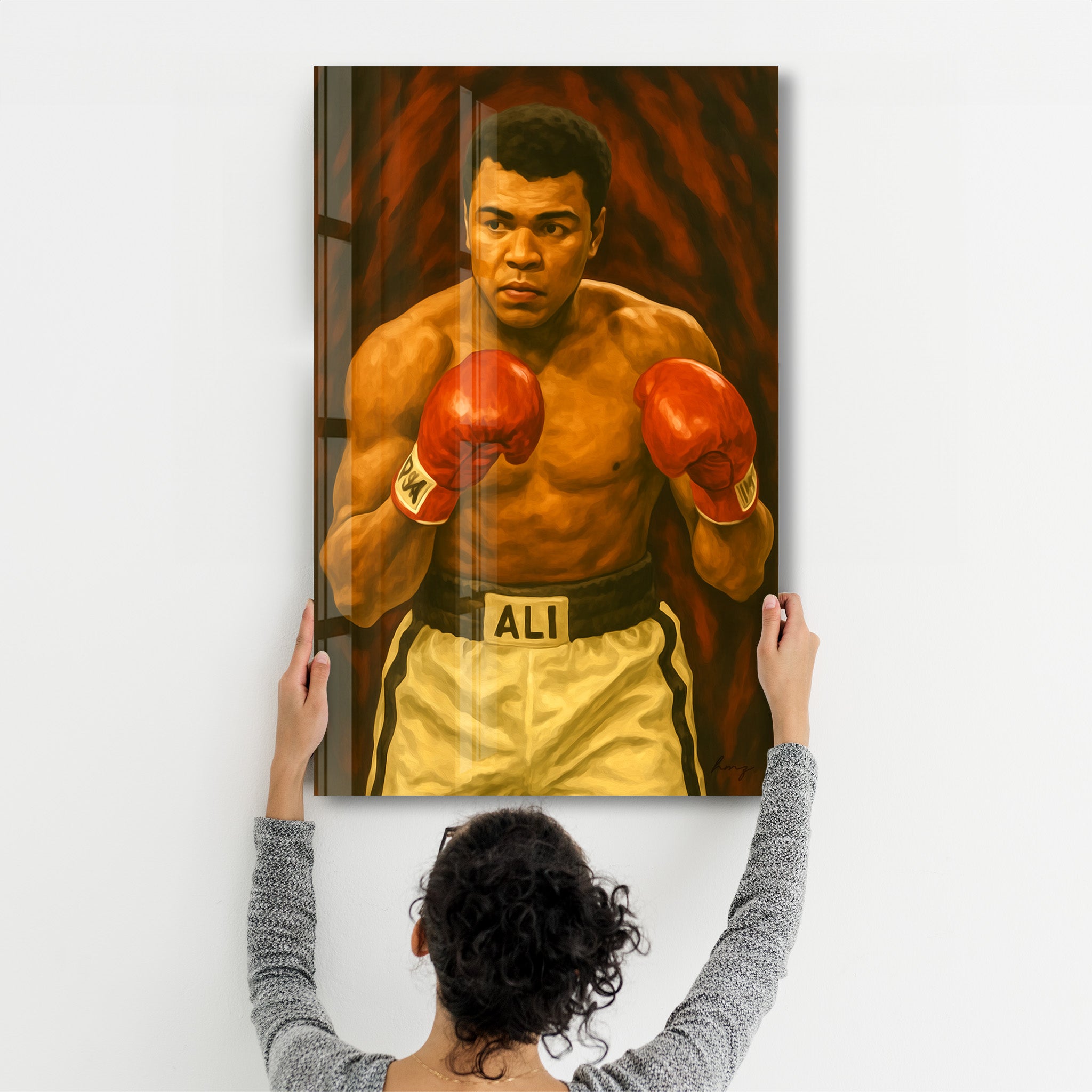 The Greatest – Glass Wall Art by HMZ