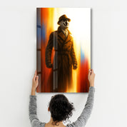 The Inkblot Vigilante – Glass Wall Art by HMZ