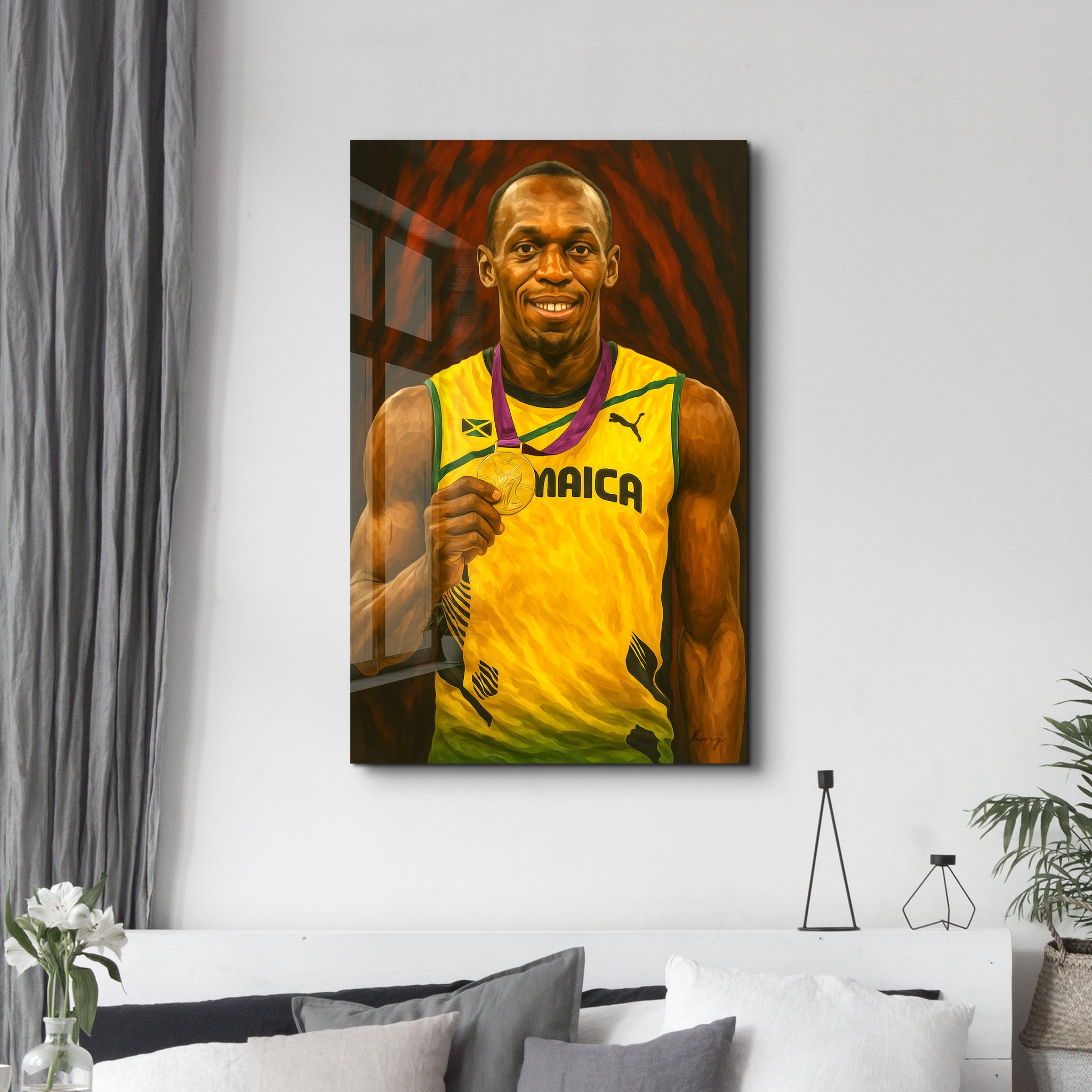 The Lightning – Glass Wall Art by HMZ