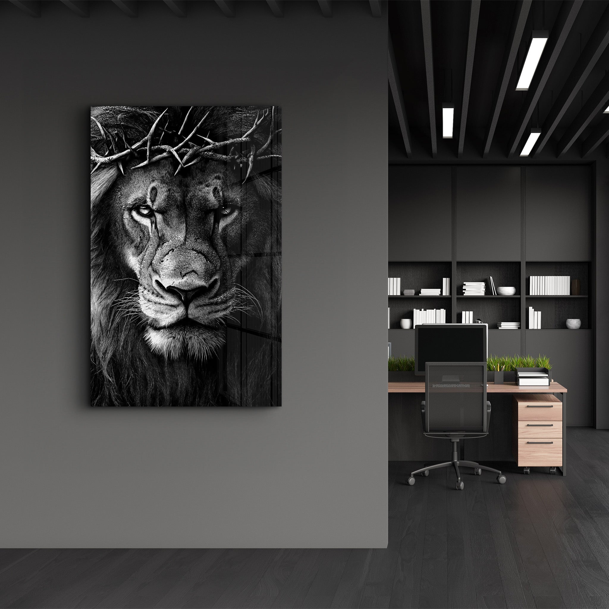 The Path of Strength - Glass Wall Art