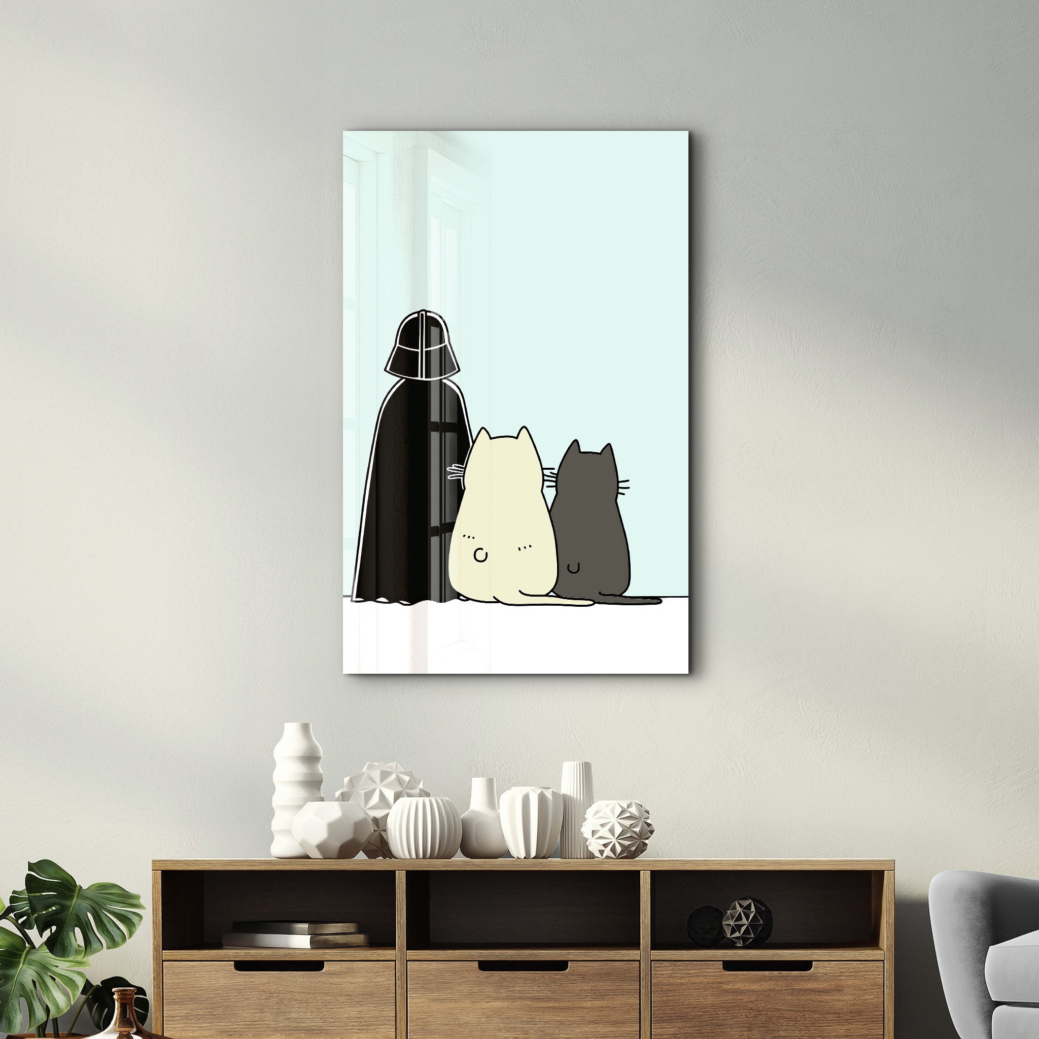 The Purr Side – Glass Wall Art