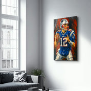 The Quarterback – Glass Wall Art by HMZ