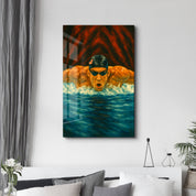 The Record Breaker – Glass Wall Art by HMZ