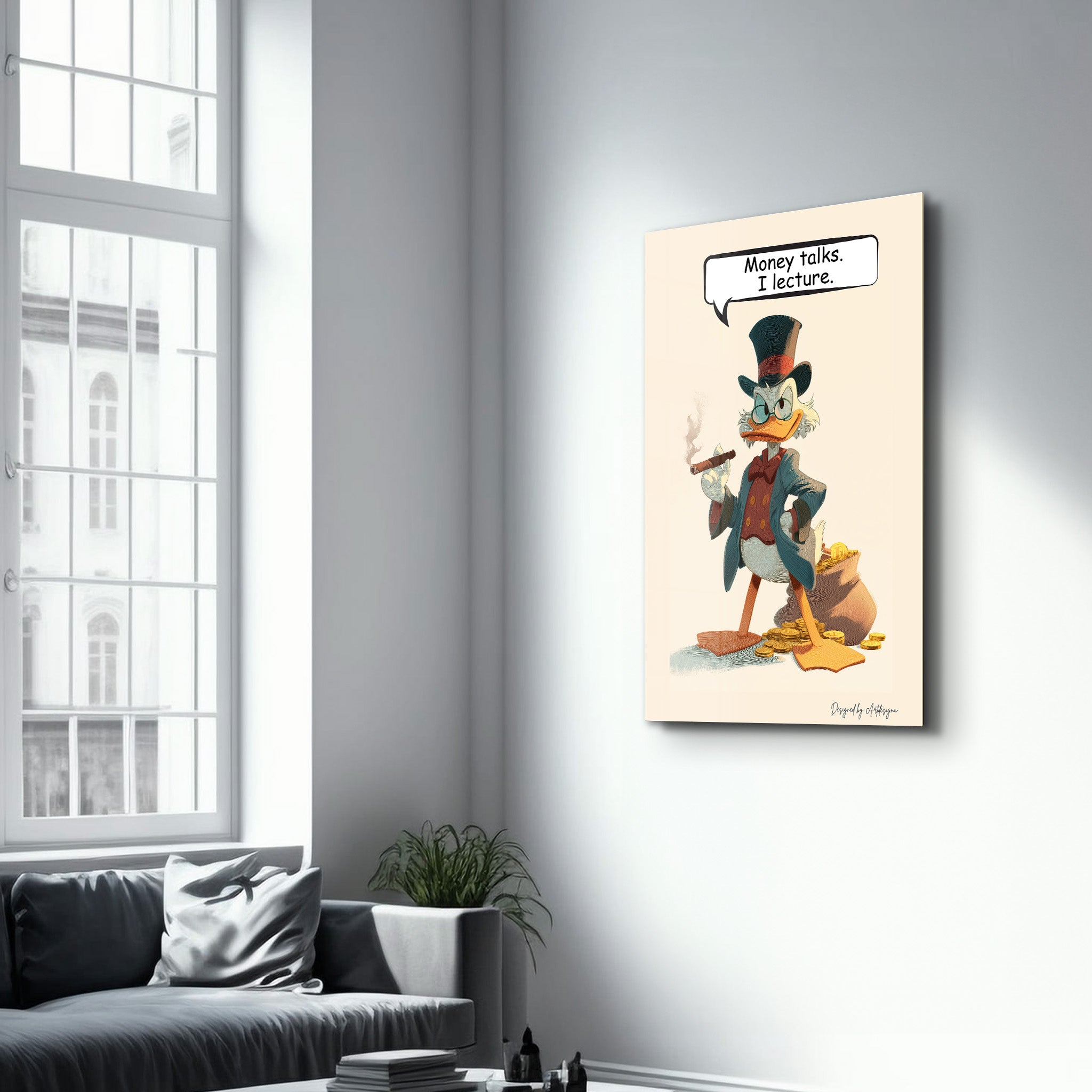 The Wealth Whisperer - Glass Wall Art