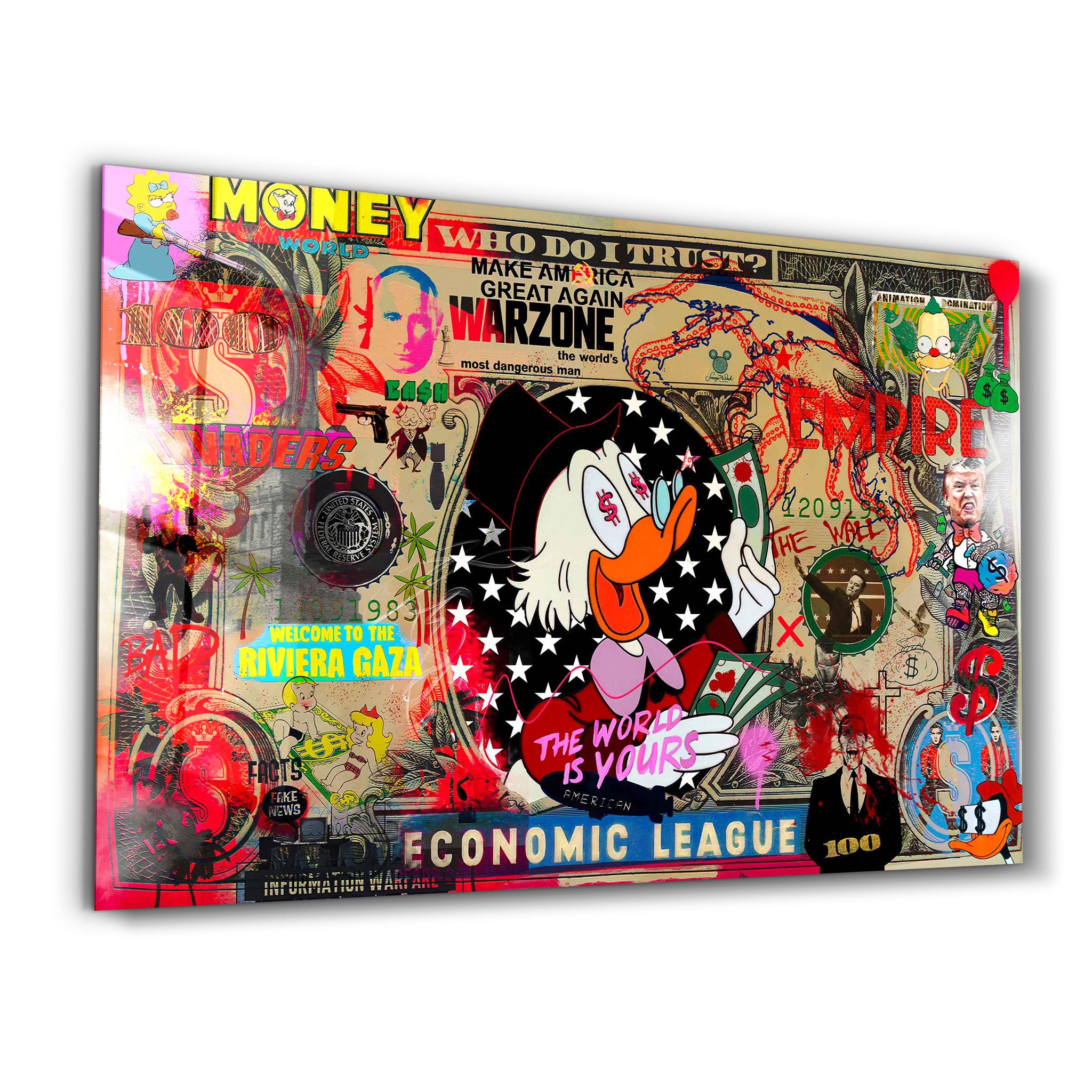 The World is Yours by Mr. Pablo Costa – Glass Wall Art