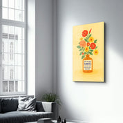 There Are Always Flowers - Matisse Quote Glass Wall Art