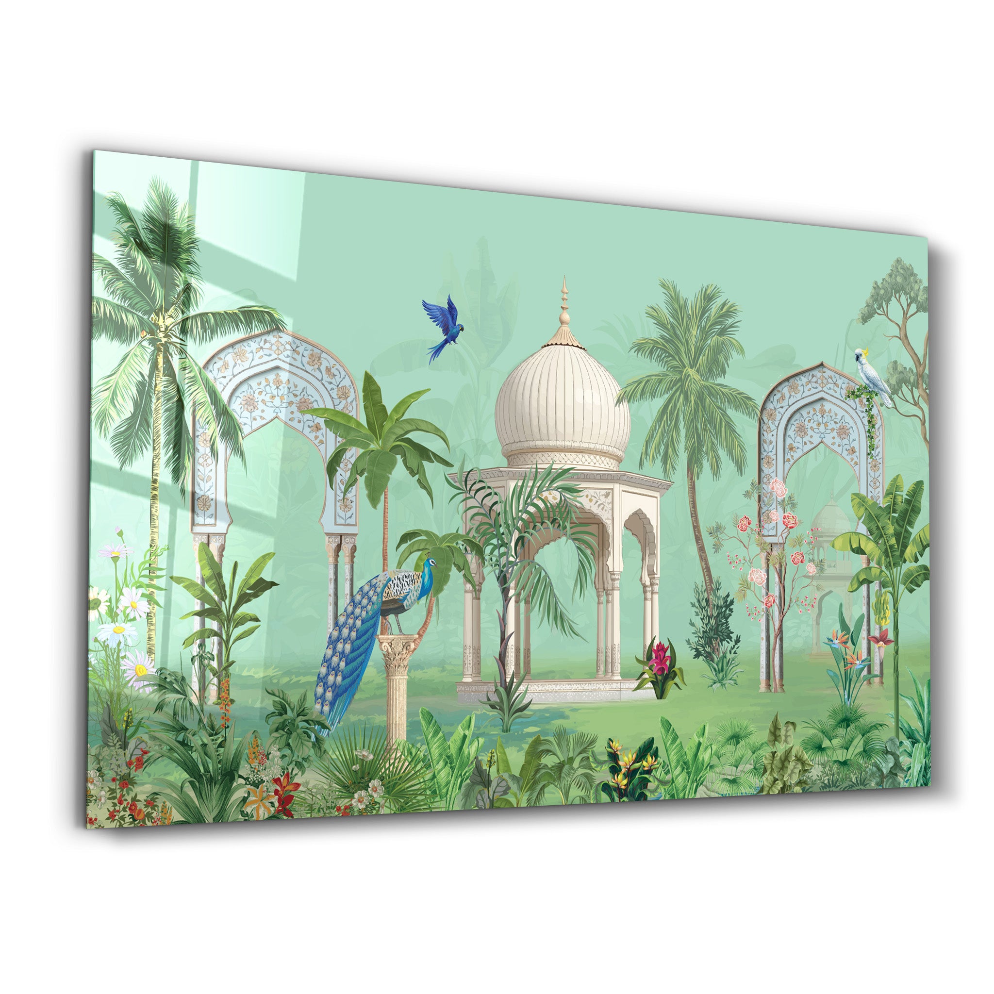 Tropical Oasis – Rectangle Glass Wall Art