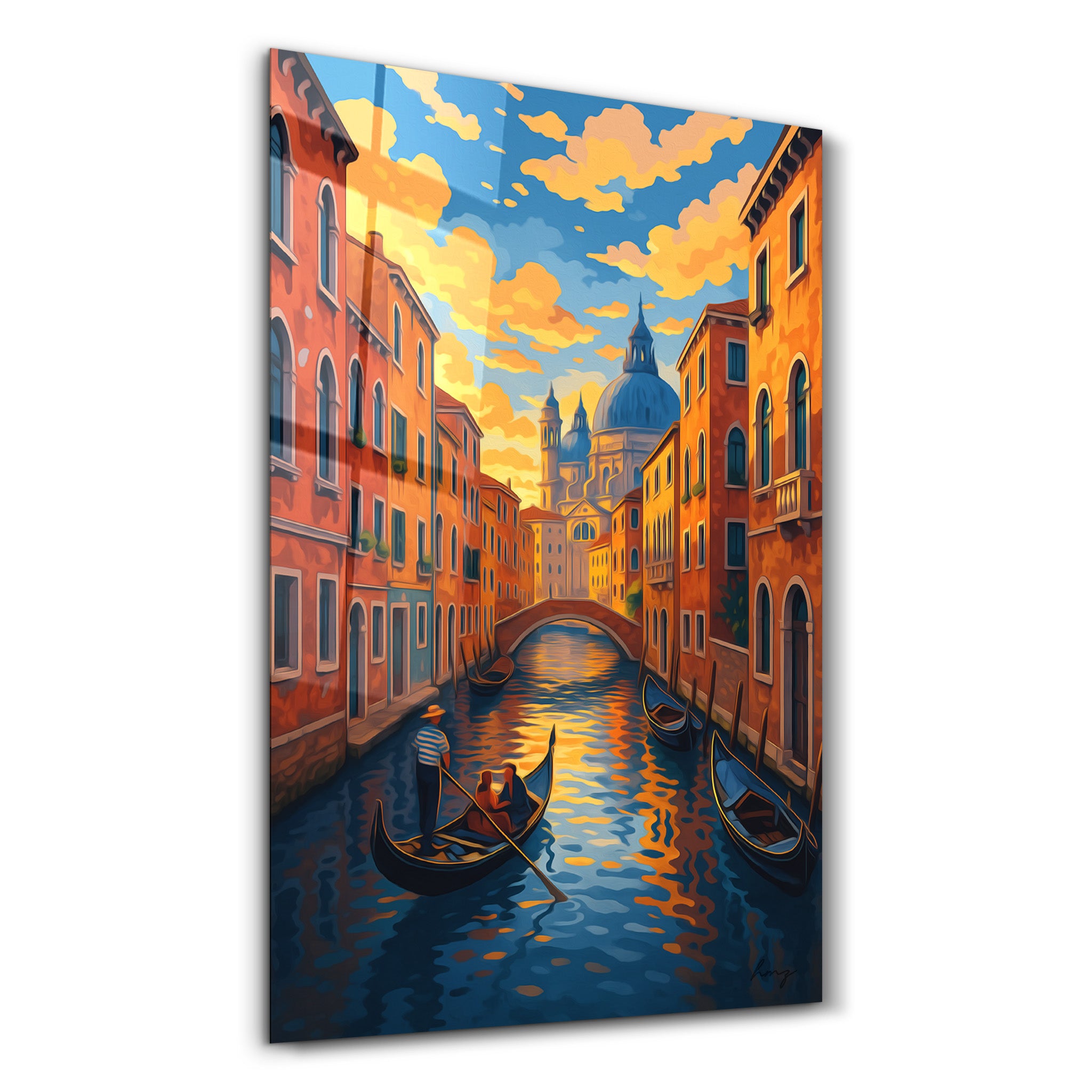 Venice Glow – Glass Wall Art by HMZ
