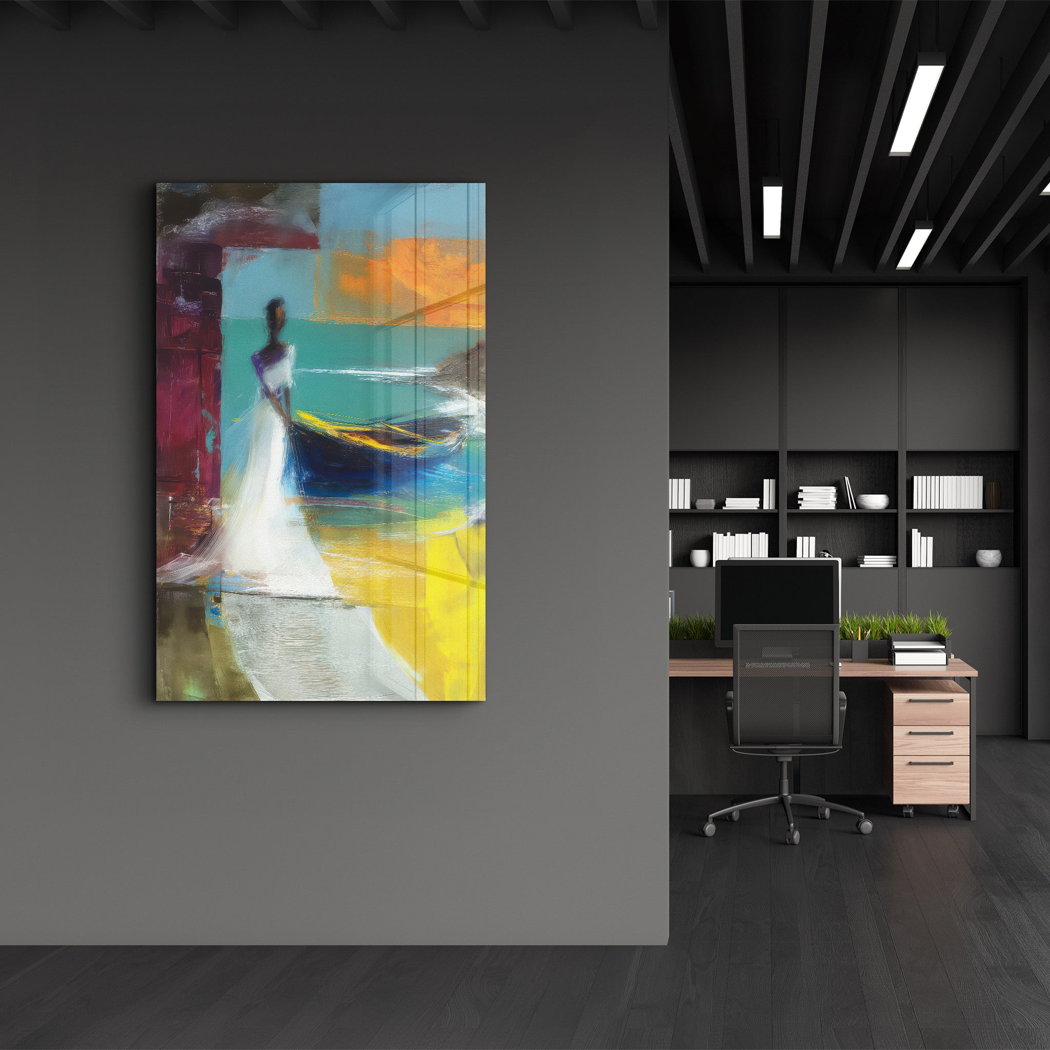 Whispers by the Shore – Glass Wall Art