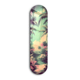 Retro Palm Heaven | Glass Wall Art