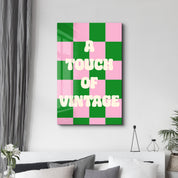 A Touch of Vintage | Glass Wall Art
