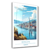 Bergen Norway 1-Travel Posters | Glass Wall Art