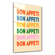 BON APPETI | Glass Wall Art