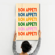BON APPETI | Glass Wall Art