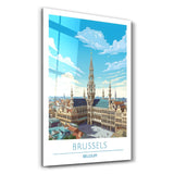 Brussels Belgium 1-Travel Posters | Glass Wall Art