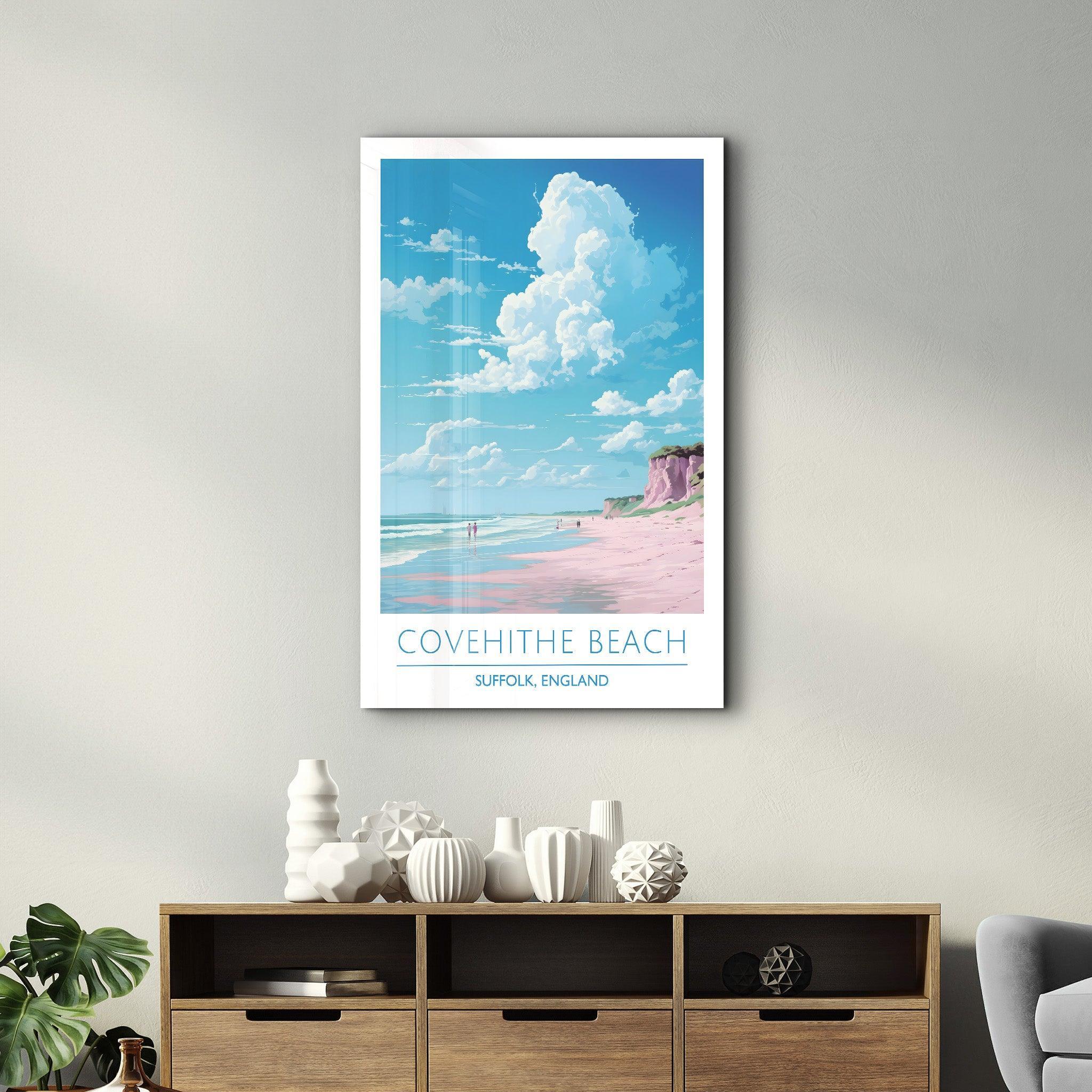 Covehithe Beach-Suffolk England-Travel Posters | Glass Wall Art - Artdesigna