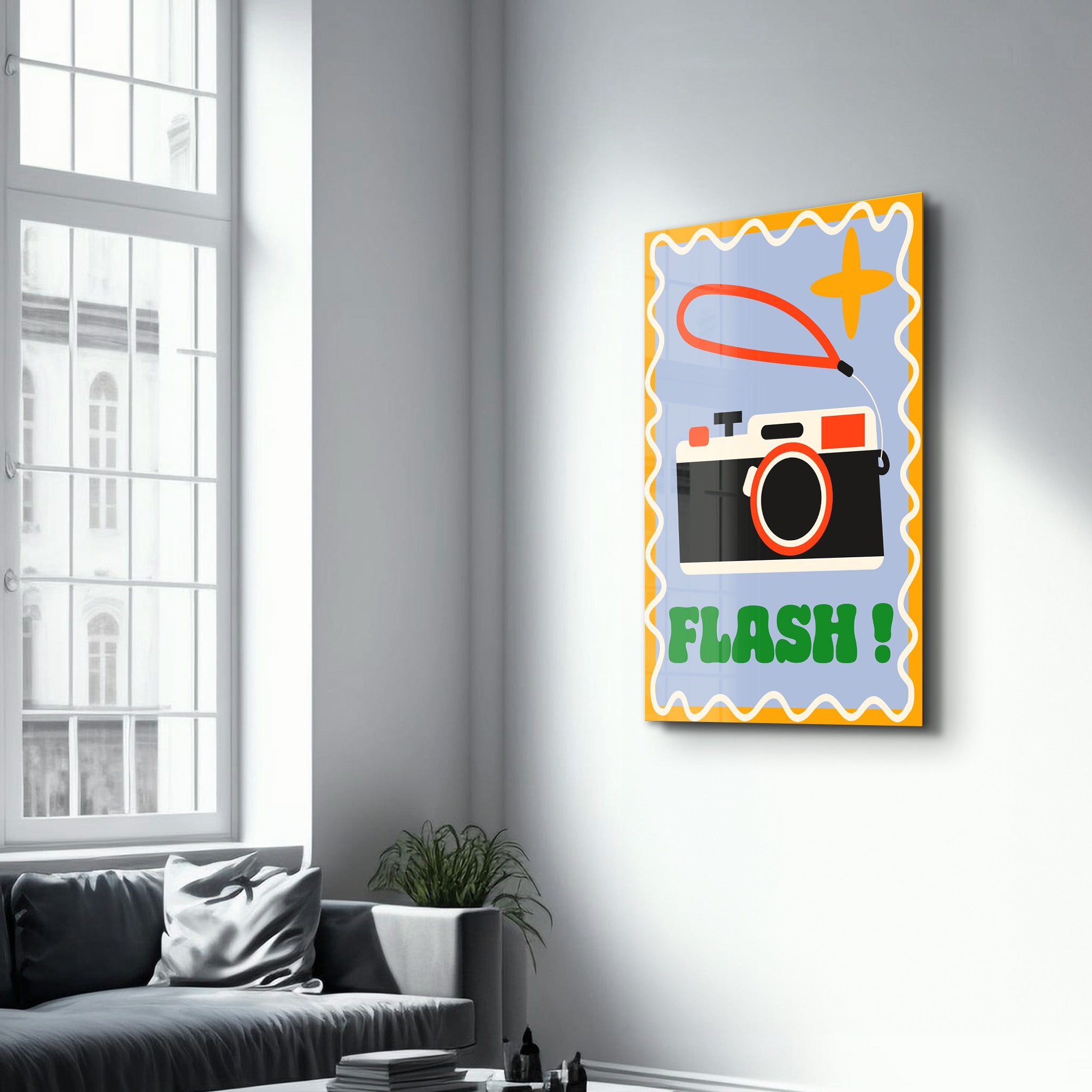 FLASH! | Glass Wall Art