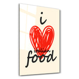 I love Italian Food | Glass Wall Art