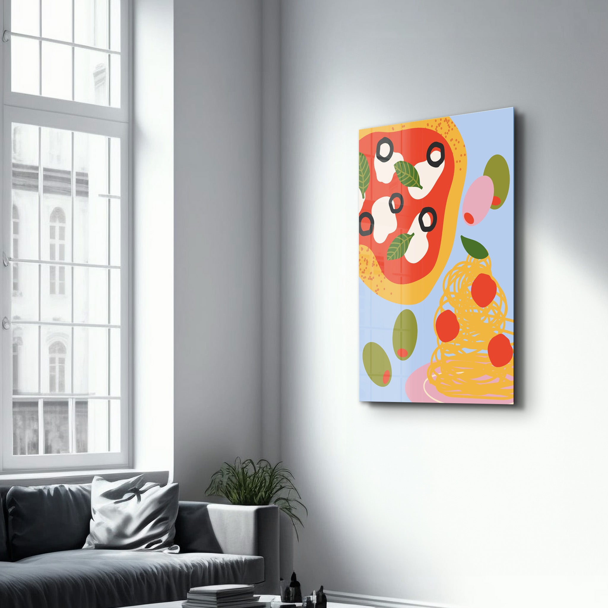 Italian Feast | Glass Wall Art