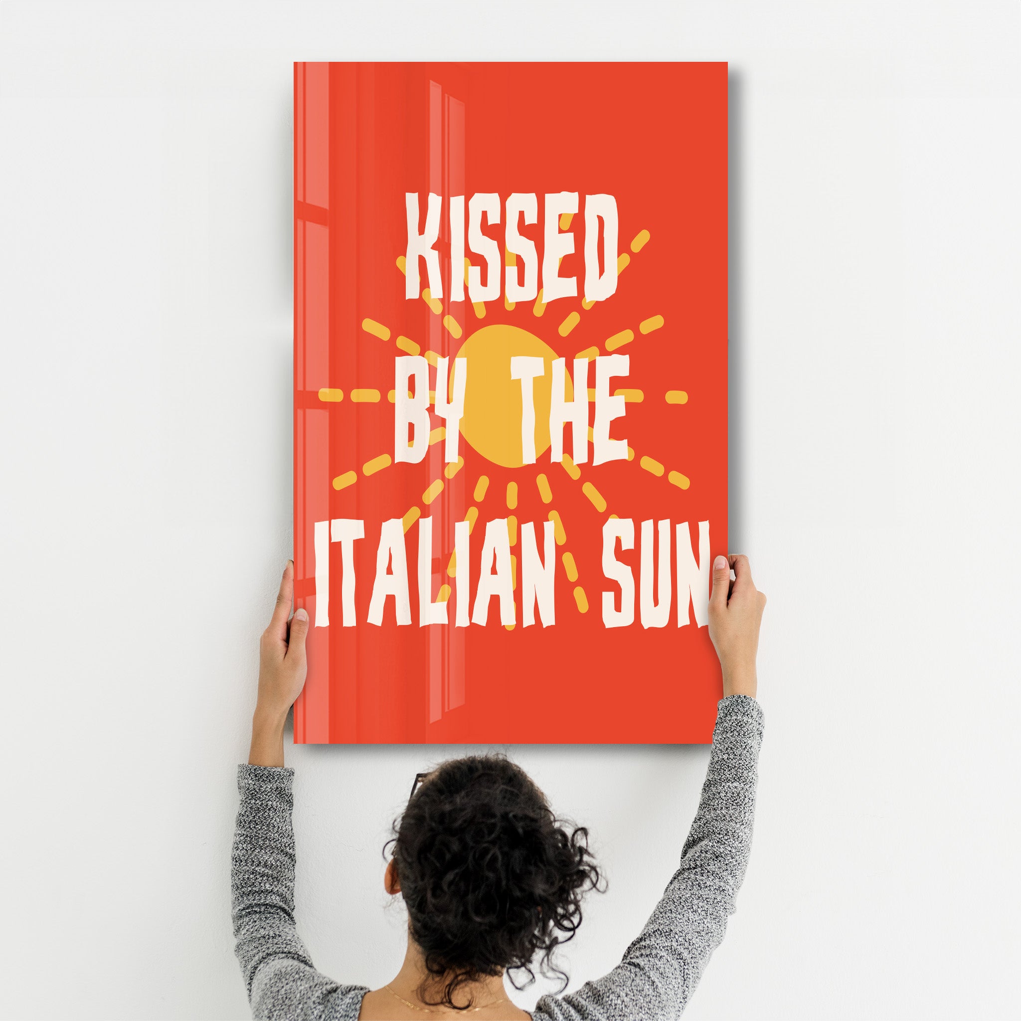 Kissed by the Italian Sun | Glass Wall Art