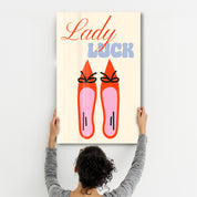 Lady Luck | Glass Wall Art