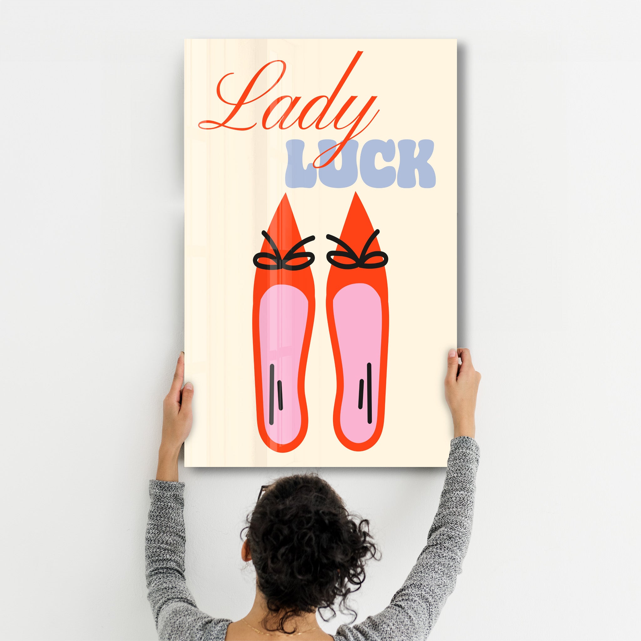 Lady Luck | Glass Wall Art