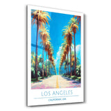 Los Angeles 2-California USA-Travel Posters | Glass Wall Art