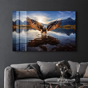 Majestic Eagle | Glass Wall Art - Artdesigna
