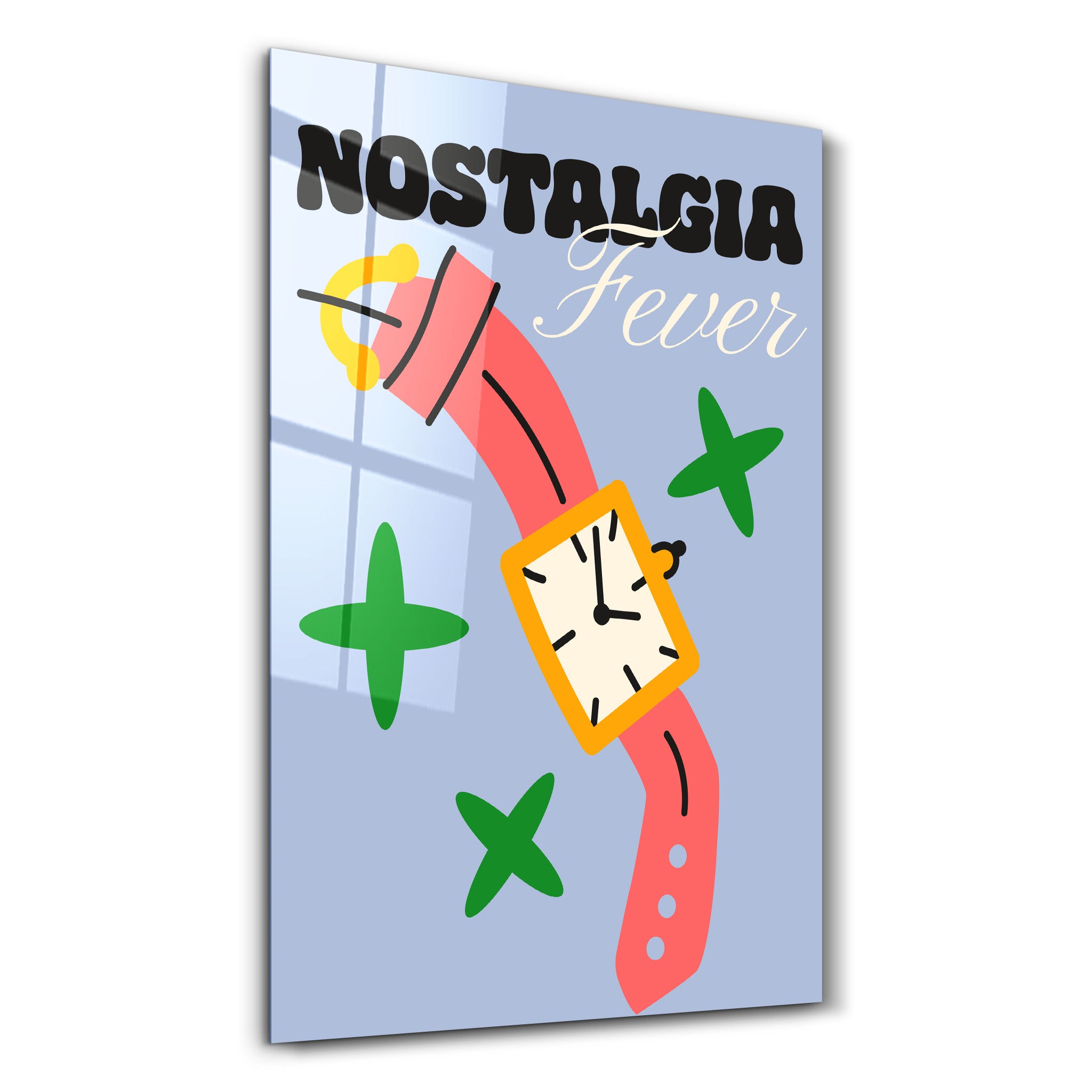 Nostalgia Fever | Glass Wall Art